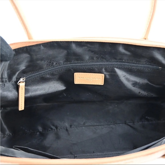 Authentic BALENCIAGA BB Logo Hand Tote Bag Canvas Leather ❤️🌹❤️ - Picture 15 of 16